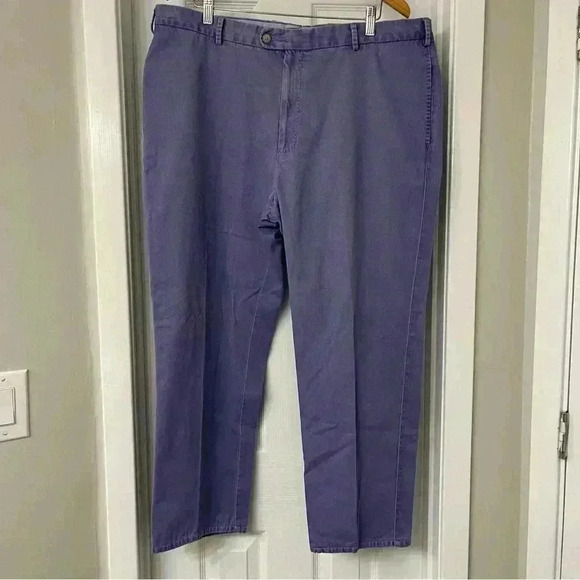 Peter Millar Crown Crafted Men's 40 Pants Purple MS15B84 Concord Garment Dyed - Picture 2 of 9